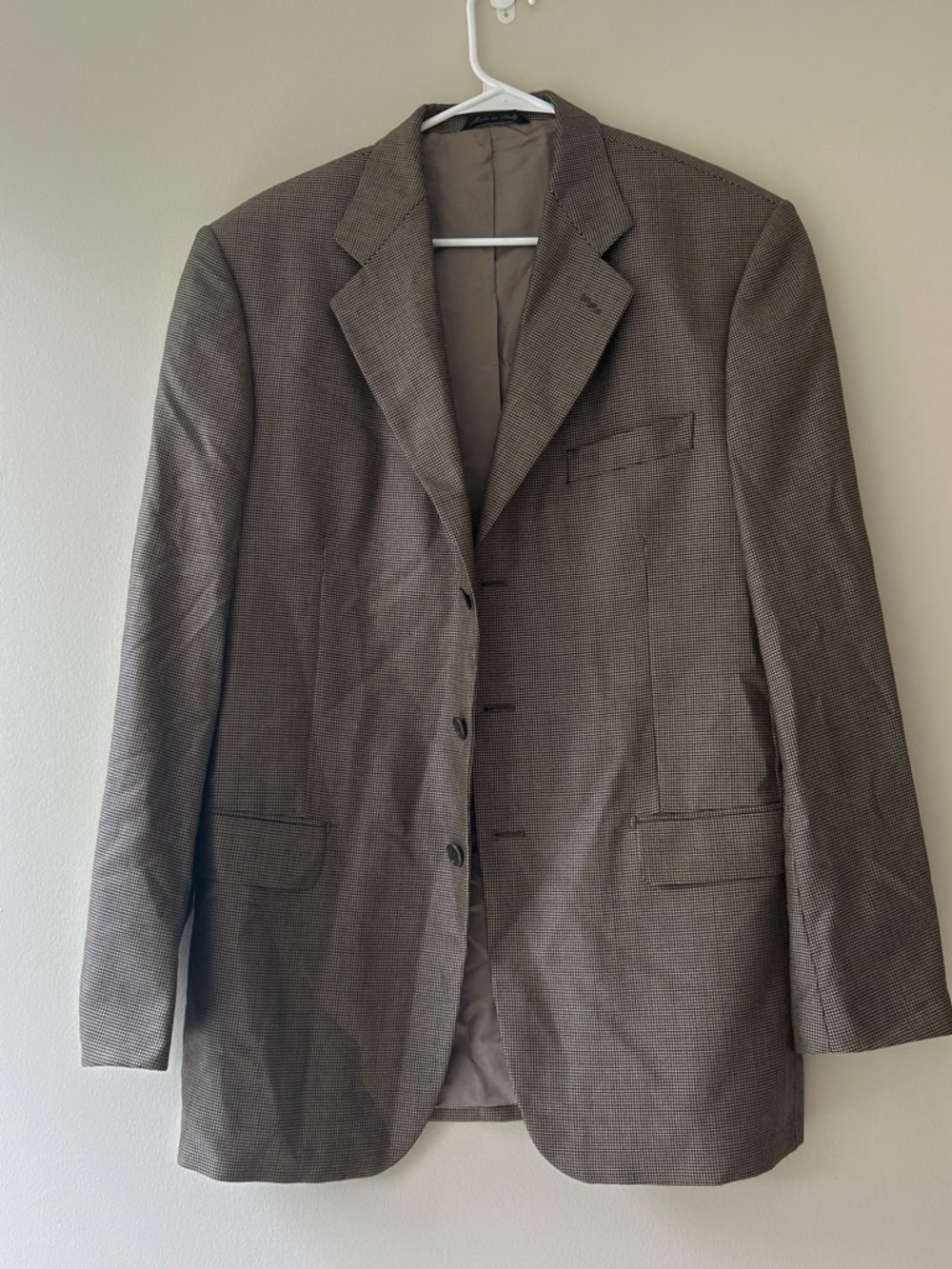 Men's Textured Taupe Sport Coat Blazer